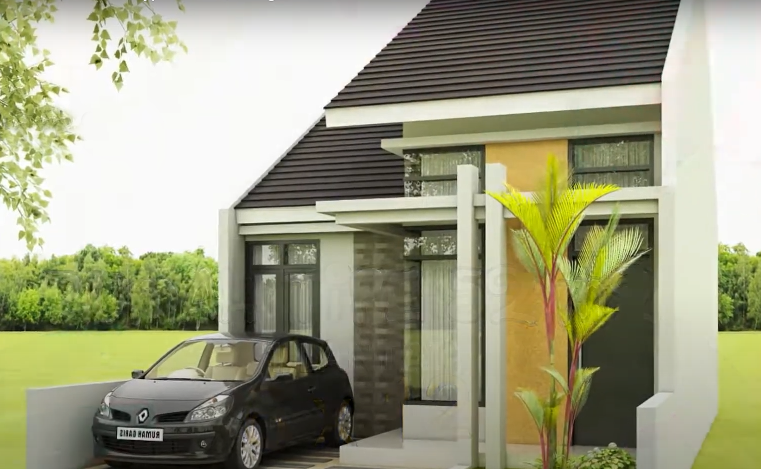 6x12 meter denah rumah 3 kamar ukuran 6x12