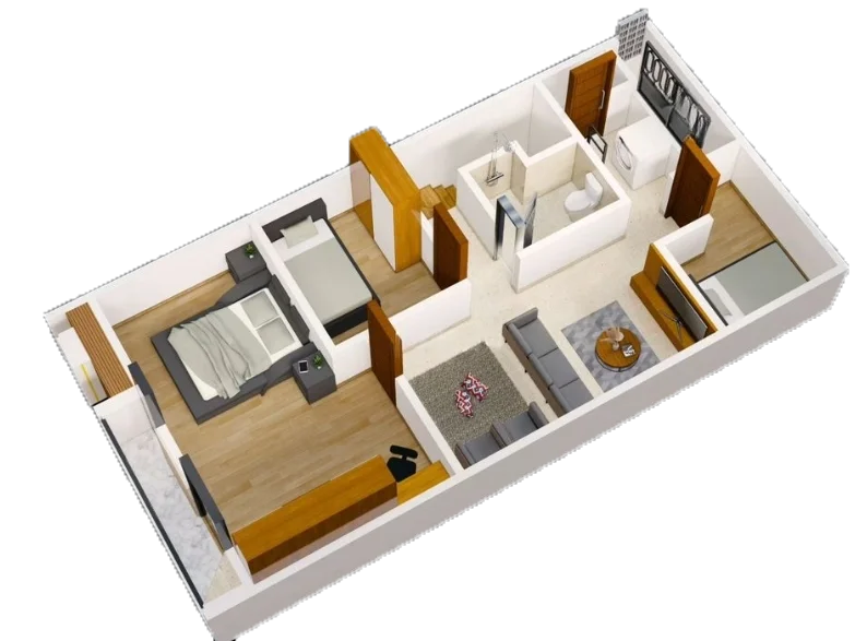 Contoh Denah Rumah 2 Lantai