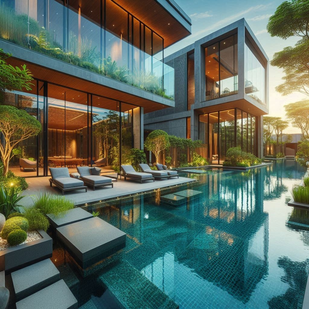 Desain Villa Mewah dengan Kolam Renang: Gaya Hidup Eksklusif
