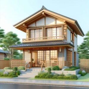 desain rumah jepang minimalis 2 lantai