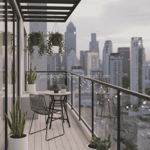 desain balkon minimalis