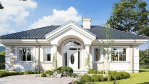 gambar desain tampak depan rumah klasik