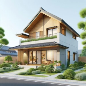 desain rumah jepang minimalis 2 lantai