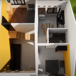 desain rumah minimalis 6x7