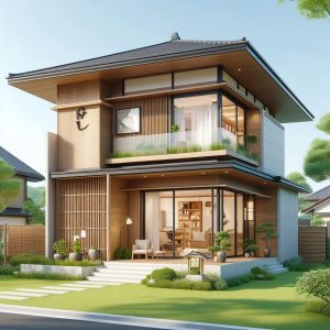 desain rumah jepang minimalis 2 lantai