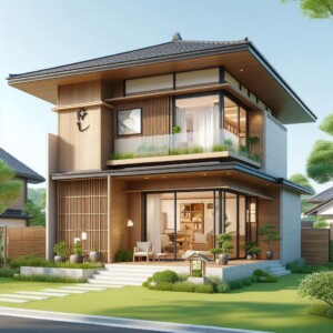 desain rumah jepang minimalis 2 lantai