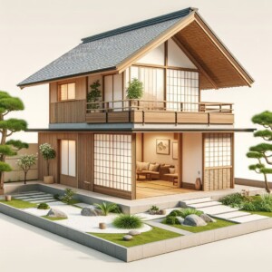 desain rumah jepang minimalis 2 lantai