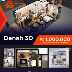 HARGA DENAH 3D ARSITETIKA