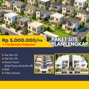 Paket Site Plan Lengkap 3D